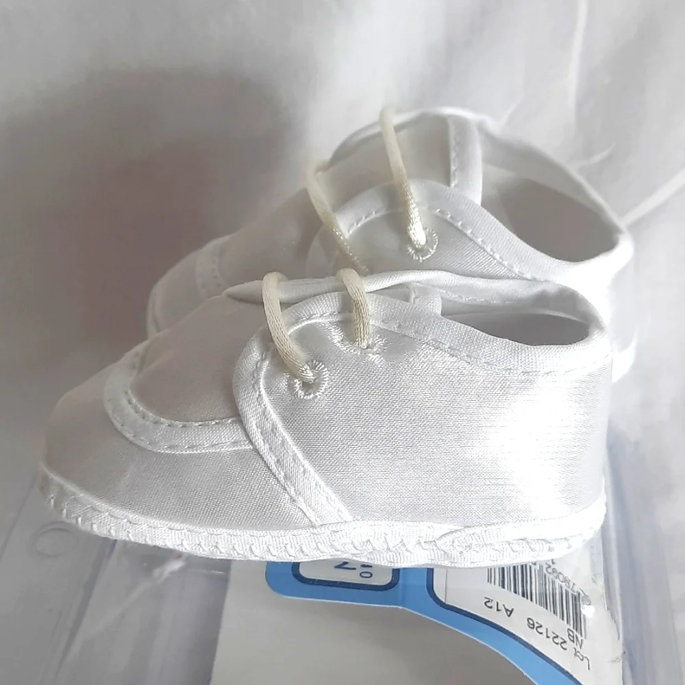 Wee Kids Baby Crib Shoes Crib Stage Newborn 0 to 3 Months White Chrisining NEW